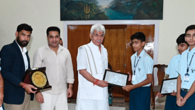 Asian School Visit students meeting Lieutenant Governor at Lok Bhavan