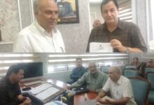 Pampore SDH Upgrade meeting between Hasnain Masoodi and Javid Dar