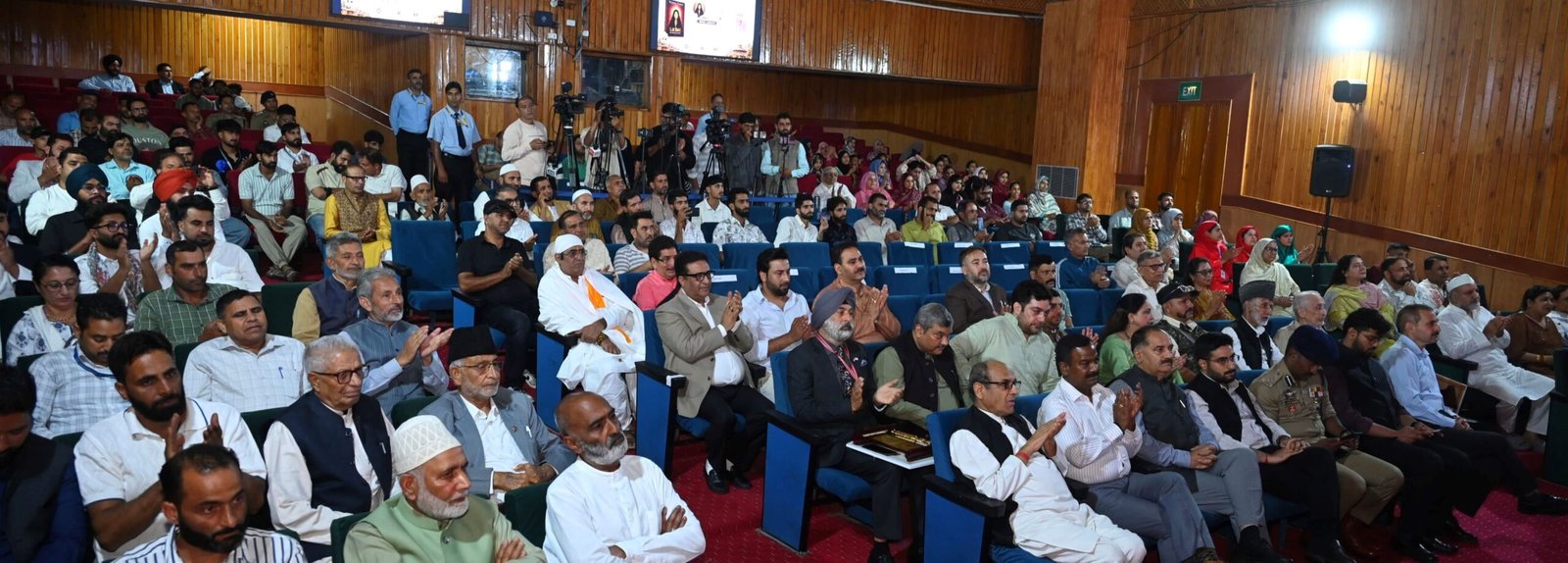 LG Manoj Sinha launching Lal Ded Awards book in Srinagar