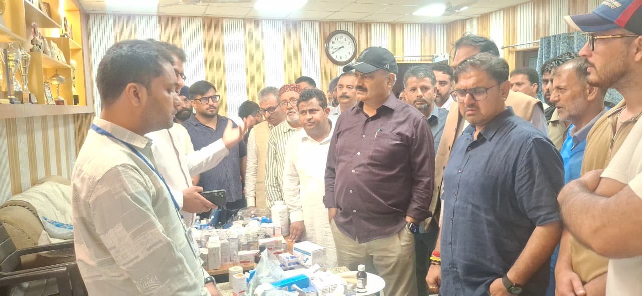 Rajouri Flood Relief inspection at BHSS Rajouri by Javed Rana