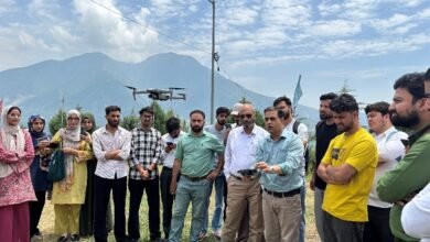 SKUAST Drone Training students learning drone technology in Ganderbal