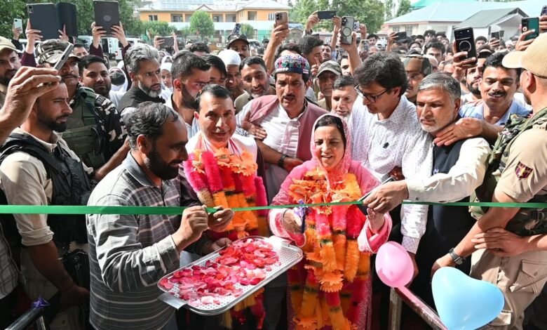 Tangmarg Health Projects inaugurated by Sakeena Itoo in Tangmarg