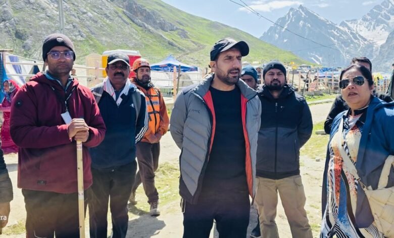 Amarnath Yatra Sanitation inspection by Muhammad Aijaz Asad