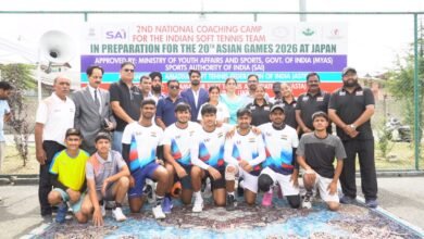 Soft Tennis Camp at Gindun Sports Stadium Srinagar