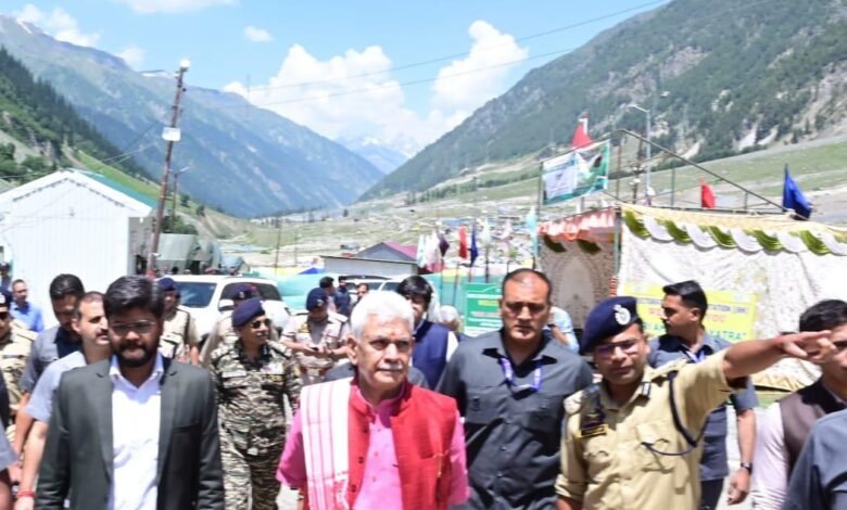 Amarnath Yatra Review meeting chaired by LG Manoj Sinha in Srinagar