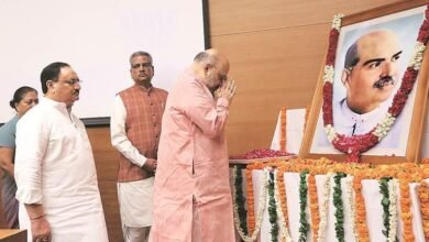 Mookerjee Kashmir Sacrifice tribute by Amit Shah during Dr Syama Prasad Mookerjee 125th birth anniversary in Kolkata