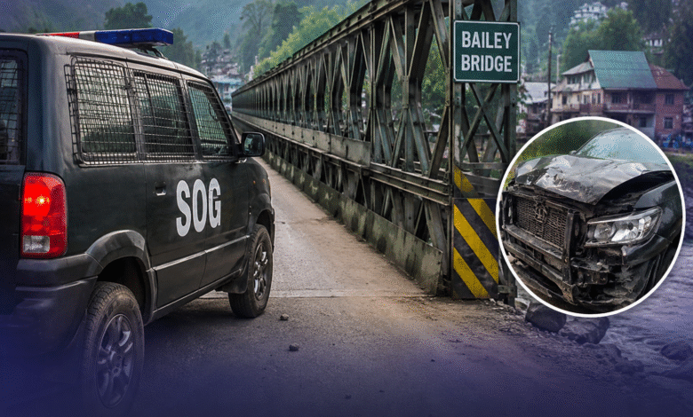 Budgam SOG Accident at Bailey Bridge involving SOG personnel