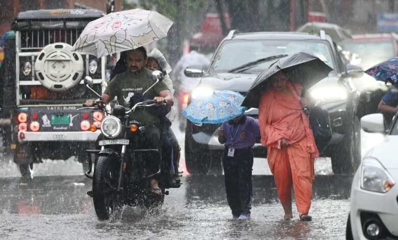 IMD Heavy Rain Alert issued for Delhi Punjab Himachal Pradesh and Jammu Kashmir until August 4