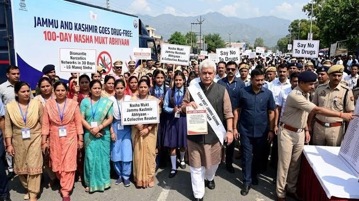Nasha Mukt Campaign awareness drive in Jammu Kashmir with youth and community participation
