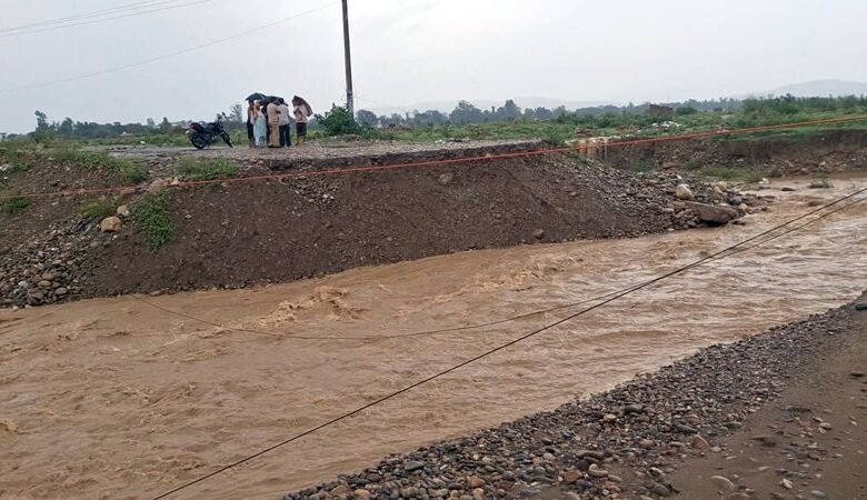 Jammu Poonch Landslide after heavy rain blocks highway and triggers flood damage in Jammu Kashmir