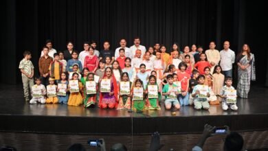 Children performing during JKAACL Summer Workshop Jammu at Abhinav Theatre