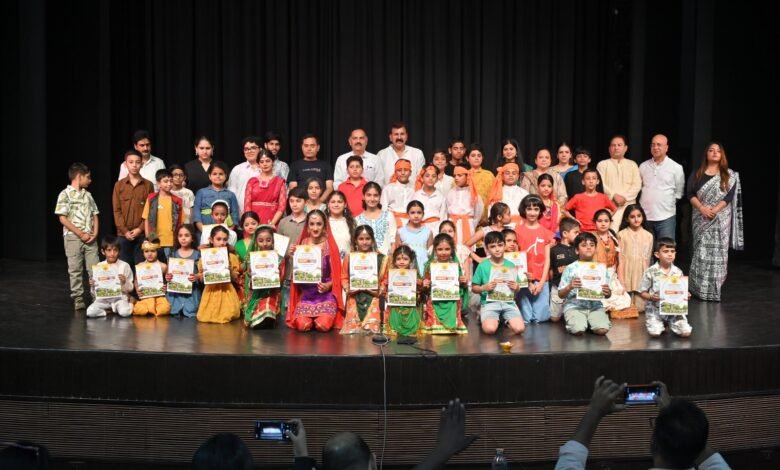 Children performing during JKAACL Summer Workshop Jammu at Abhinav Theatre