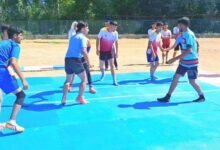 Kulgam Kabaddi Tournament athletes competing under My Youth My Pride
