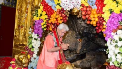 Manoj Sinha Vaishno Devi visit at Shri Mata Vaishno Devi Shrine