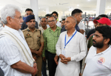 LG Manoj Sinha inspects Nunwan Base Camp