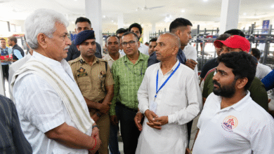 LG Manoj Sinha inspects Nunwan Base Camp