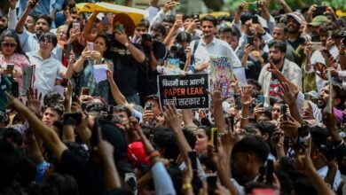 Paper Leak Protest demanding Dharmendra Pradhan resignation after PM Modi announcement