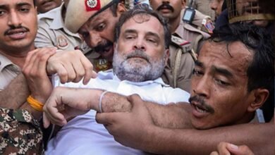 Rahul Gandhi Detained during PM House Protest in New Delhi