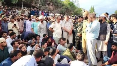 Rajouri Medical Negligence protest outside GMC Rajouri after elderly patient death