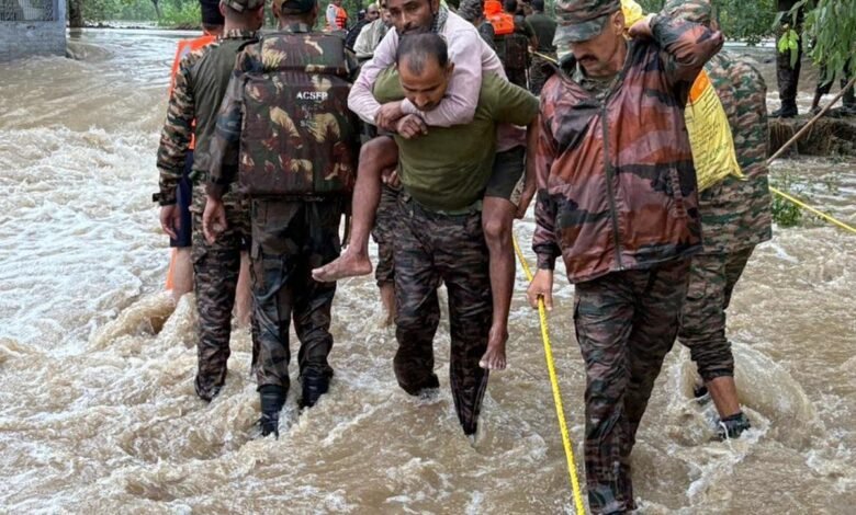 Rajouri Poonch Flood cloudburst rescue operation in Jammu Kashmir