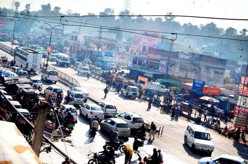 Samba Chowk Attack damaged vehicle after rival gang assault