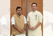 Sunil Sharma Meeting with Nitin Nabin discussing Jammu and Kashmir issues