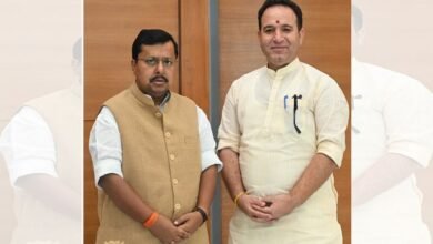 Sunil Sharma Meeting with Nitin Nabin discussing Jammu and Kashmir issues