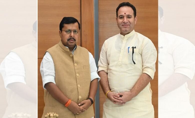 Sunil Sharma Meeting with Nitin Nabin discussing Jammu and Kashmir issues