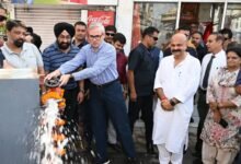 Residency Road Upgrade project with new footpaths and underground utilities in Jammu