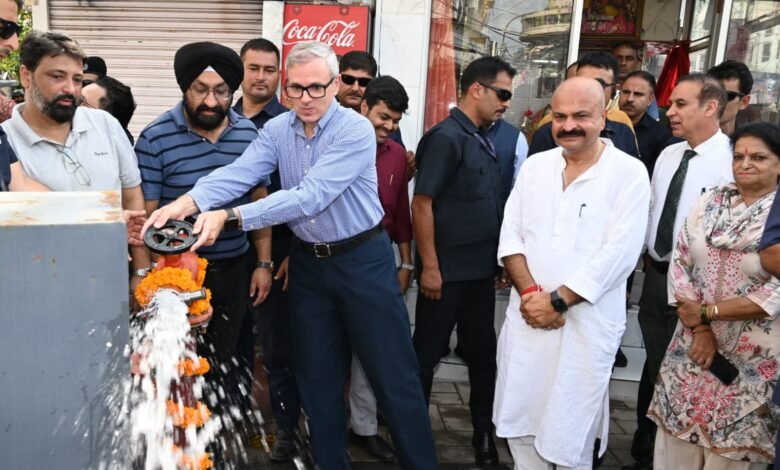 Residency Road Upgrade project with new footpaths and underground utilities in Jammu