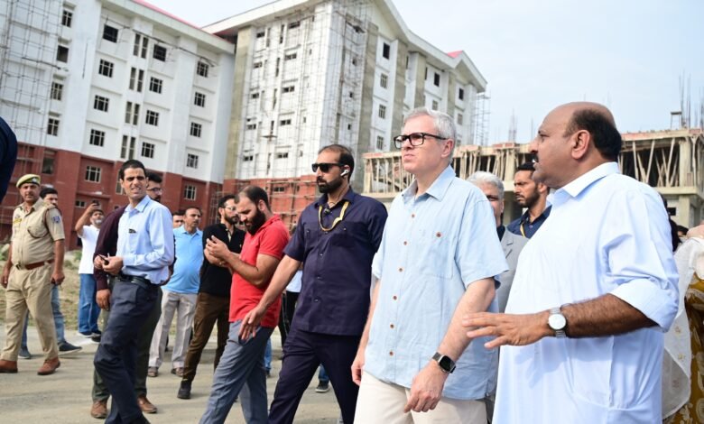 Srinagar development projects ground review