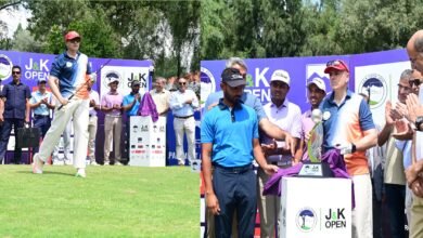 JK Open 2026 golf tournament at Royal Springs Golf Course Srinagar
