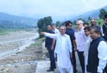 Rajouri Flash Flood damaged road and relief operations