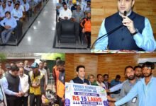 Basic Life Support Training programme in Budgam with DC Athar Aamir Khan