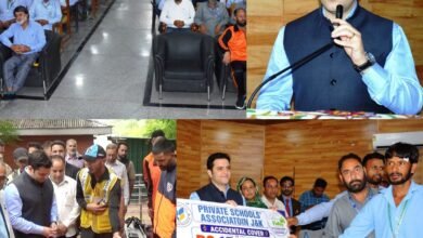 Basic Life Support Training programme in Budgam with DC Athar Aamir Khan