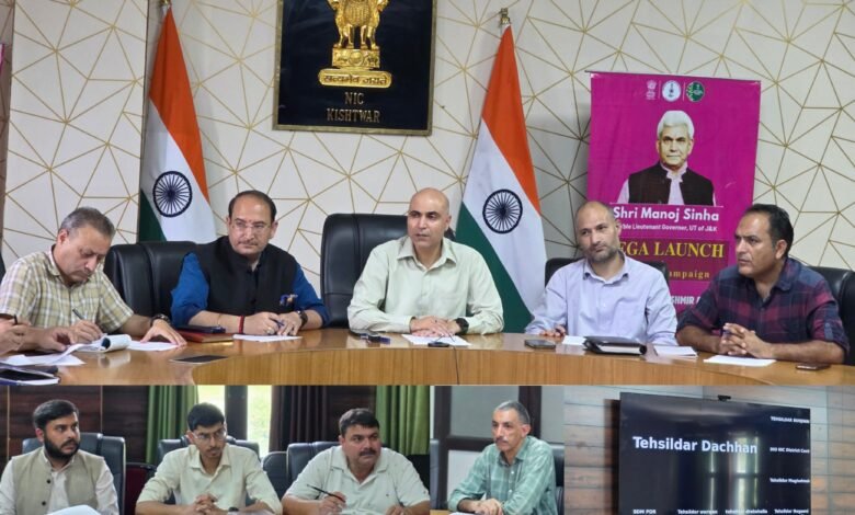 Kishtwar Census 2027 population enumeration meeting preparations