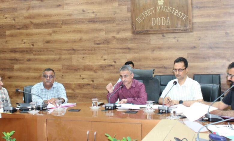Doda Capex Budget review meeting chaired by DDC