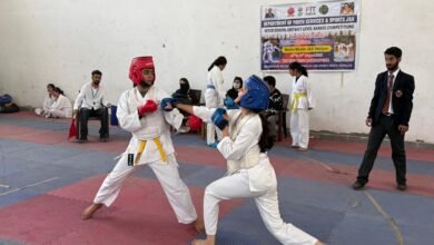 Srinagar Karate Championship students competition