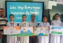 GDC Ramkote Painting Competition students artwork