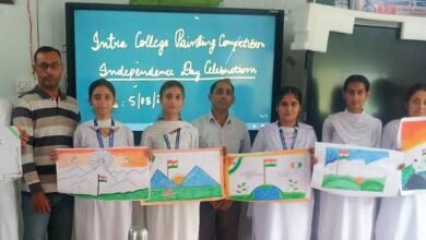 GDC Ramkote Painting Competition students artwork
