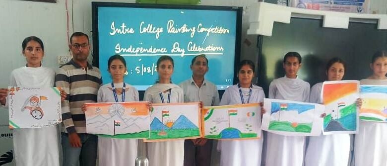 GDC Ramkote Painting Competition students artwork