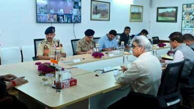 JK Security Review meeting on labourers safety and anti terror operations
