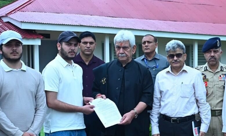Martyr Police Appointment letter handed to son of martyred JK Police head constable