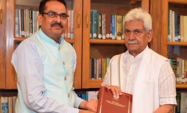 CAG Audit Report submitted to Lieutenant Governor of Jammu Kashmir