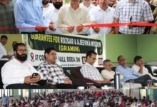 VB GRAM G Sammelan participants at rural development programme in Doda