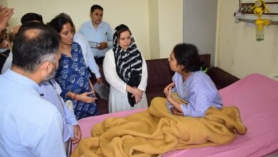 GMC Jammu Accident injured girls treatment