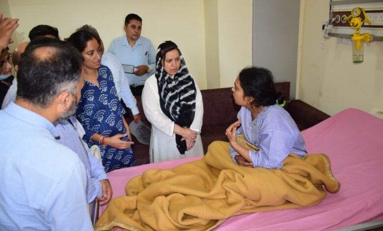 GMC Jammu Accident injured girls treatment