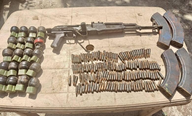 Shopian terror hideout arms recovery