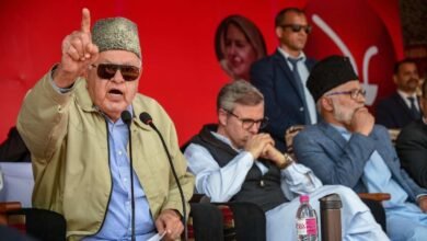 Farooq Abdullah Ruhullah political dispute over Lok Sabha mandate
