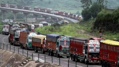 Highway Traffic Management fruit trucks